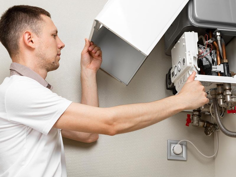 Plumber attaches Trying To Fix the Problem with the Residential